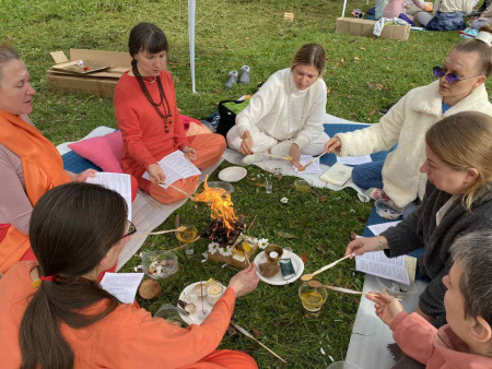 Участие в хоме он-лайн в Шива Према Сагар ашраме