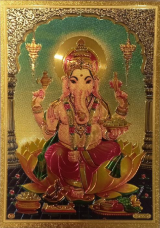 Ганеша (пластик под золото) 