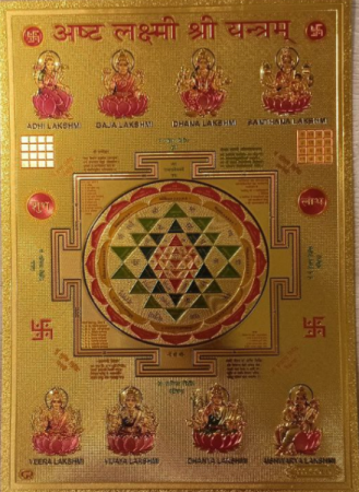 Ашталакшми (пластик под золото) 