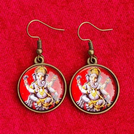 Серьги с Ганешей