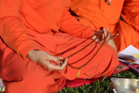 Проведение индивидуальной хомы в Шива Према Сагар ашраме